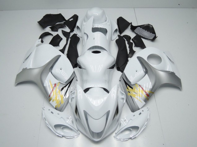 2008-2020 Suzuki GSXR 1300 Motorcycle Fairings - White Silver Yellow Australia