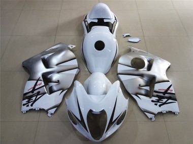 Affordable 1996-2007 Suzuki GSXR 1300 Motorcycle Fairings - White Silver Australia