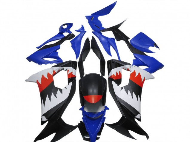 2008-2010 Kawasaki ZX10R Motorcycle Fairings - Blue Black White Red Shark Australia
