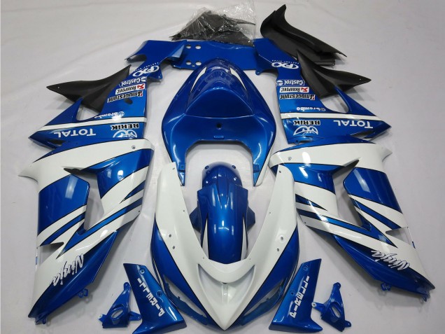 2006-2007 Kawasaki ZX10R Motorcycle Fairings - Blue White Black Australia