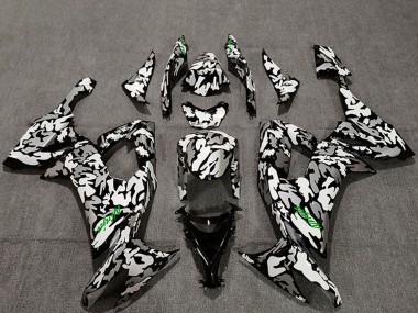 Affordable 2008-2010 Kawasaki ZX10R Motorcycle Fairings - Camouflage Green Decals Australia