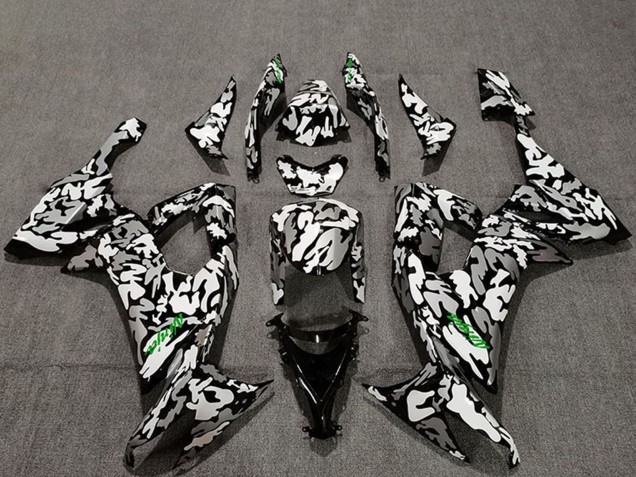 2008-2010 Kawasaki ZX10R Motorcycle Fairings - Camouflage Green Decals Australia