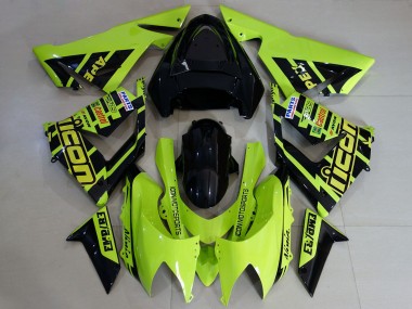 Affordable 2004-2005 Kawasaki ZX10R Motorcycle Fairings - Custom High Viz Yellow Australia
