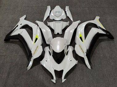 Affordable 2016-2020 Kawasaki ZX10R Motorcycle Fairings - Pearl White Yellow Matte Black Australia