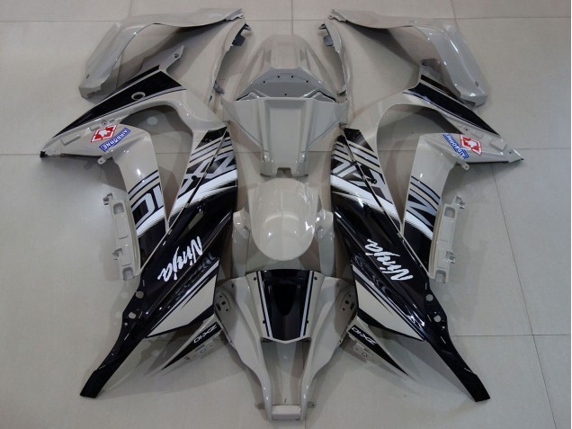 2011-2015 Kawasaki ZX10R Motorcycle Fairings - Grey White Black Australia
