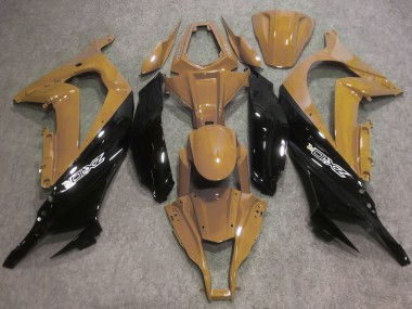 Affordable 2016-2020 Kawasaki ZX10R Motorcycle Fairings - Desert Tan Glossy Black Australia