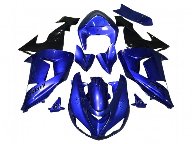 2006-2007 Kawasaki ZX10R Motorcycle Fairings - Blue Black Australia