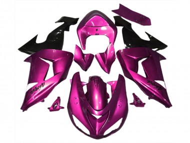 Affordable 2006-2007 Kawasaki ZX10R Motorcycle Fairings - Pink Glossy Black Australia