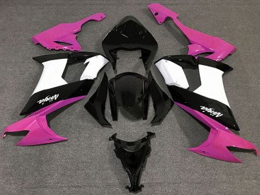 Affordable 2008-2010 Kawasaki ZX10R Motorcycle Fairings - Glossy Pink Black and White Australia