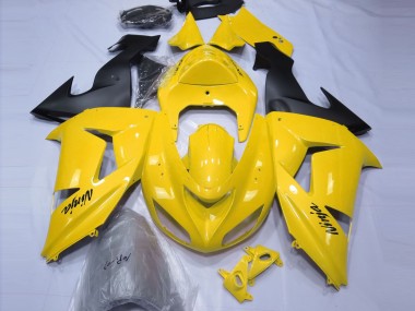 Affordable 2006-2007 Kawasaki ZX10R Motorcycle Fairings - Yellow Black Australia
