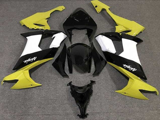 2008-2010 Kawasaki ZX10R Motorcycle Fairings - Glossy Yellow Black and White Australia
