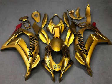 Affordable 2016-2020 Kawasaki ZX10R Motorcycle Fairings - Gold Black Red Australia