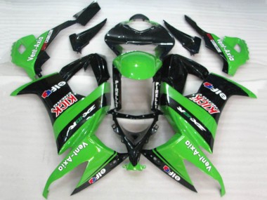 Affordable 2008-2010 Kawasaki ZX10R Motorcycle Fairings - Green Black Red Kick Elf Vent-Axia Australia
