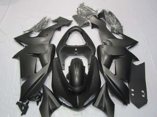 2006-2007 Kawasaki ZX10R Motorcycle Fairings - Matte Black Australia
