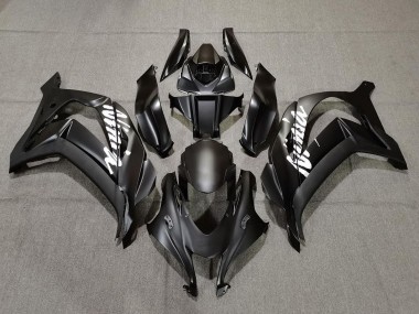 Affordable 2016-2020 Kawasaki ZX10R Motorcycle Fairings - Matte Black White Ninja Australia