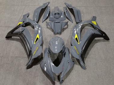 Affordable 2016-2020 Kawasaki ZX10R Motorcycle Fairings - Nardo Grey Black Yellow Australia