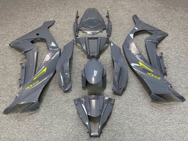 Affordable 2011-2015 Kawasaki ZX10R Motorcycle Fairings - Nardo Grey Yellow Australia