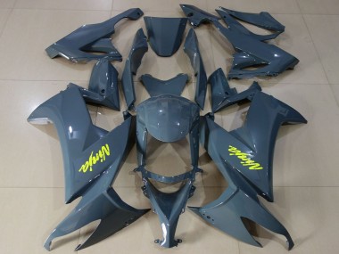 Affordable 2008-2010 Kawasaki ZX10R Motorcycle Fairings - Dark Nardo Grey High Viz Yellow Australia