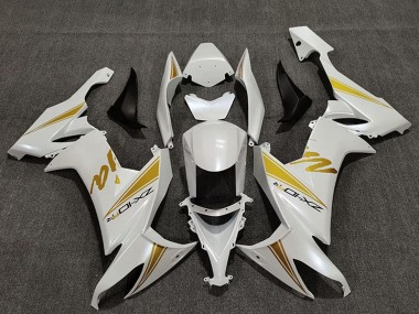 Affordable 2008-2010 Kawasaki ZX10R Motorcycle Fairings - Pearl White Gold Australia