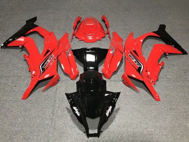 Affordable 2011-2015 Kawasaki ZX10R Motorcycle Fairings - Red Glossy Black Australia