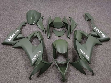 Affordable 2008-2010 Kawasaki ZX10R Motorcycle Fairings - US Army Green Australia