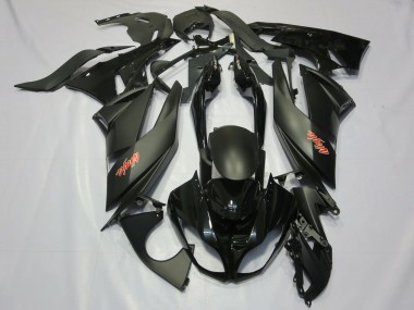 Affordable 2009-2012 Kawasaki ZX6R Motorcycle Fairings - Matte Black Glossy Black Red Ninja Australia