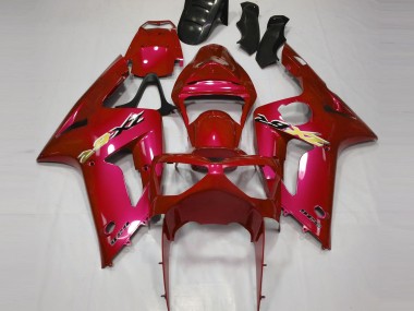 Affordable 2003-2004 Kawasaki ZX6R Motorcycle Fairing - Red Australia