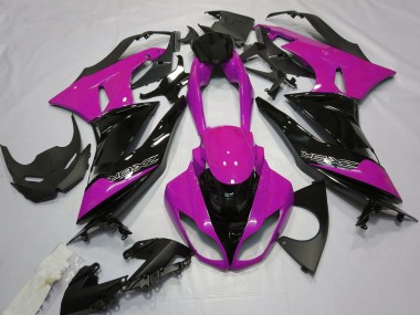 Affordable 2009-2012 Kawasaki ZX6R Motorcycle Fairings - Pink Glossy Black Australia