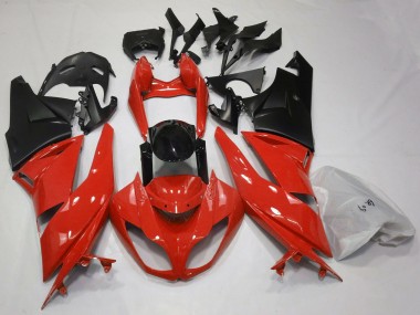 Affordable 2009-2012 Kawasaki ZX6R Motorcycle Fairings - Red Glossy Black Matte Black Australia