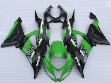 Affordable 2013-2018 Kawasaki ZX6R Motorcycle Fairings - Green Black White Australia