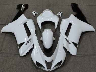 Affordable 2007-2008 Kawasaki ZX6R Motorcycle Fairings - Plain White Gloss Australia
