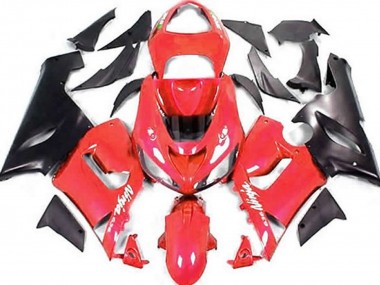 Affordable 2005-2006 Kawasaki ZX6R Motorcycle Fairings - Red Matte Black Australia
