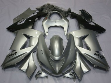 Affordable 2003-2004 Kawasaki ZX6R Motorcycle Fairings - Silver Australia