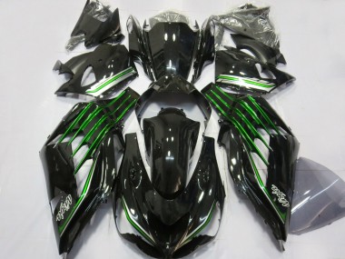 Affordable 2012-2024 Kawasaki ZX14R Motorcycle Fairings - Glossy Black Green Australia