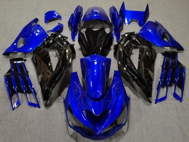 Affordable 2012-2024 Kawasaki ZX14R Motorcycle Fairing - Blue Glossy Black Australia