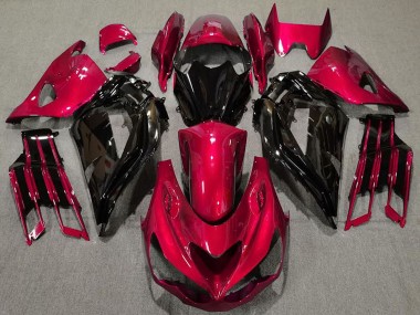 Affordable 2012-2024 Kawasaki ZX14R Motorcycle Fairings - Red Glossy Black Australia
