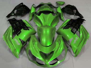 Affordable 2012-2024 Kawasaki ZX14R Motorcycle Fairings - Liquid Green Black Australia