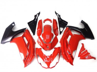 Affordable 2012-2014 Kawasaki ER6F Motorcycle Fairings - Red Glossy Black Australia