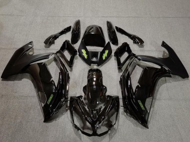 Affordable 2009-2011 Kawasaki Ninja 650R Motorcycle Fairings - Glossy Black Green Australia