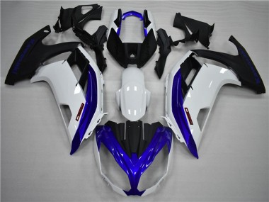Affordable 2009-2011 Kawasaki Ninja 650R Motorcycle Fairings - White Blue Matte Black Australia