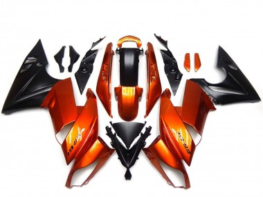 Affordable 2009-2011 Kawasaki Ninja 650R Motorcycle Fairings - Orange Black Australia