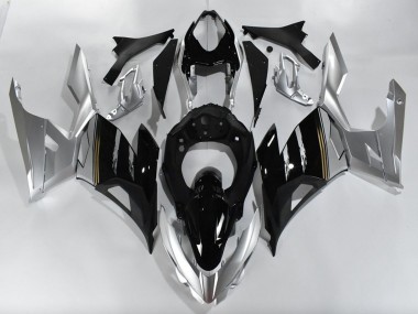 Affordable 2018-2024 Kawasaki Ninja 400 Motorcycle Fairings - Silver Glossy Black Australia