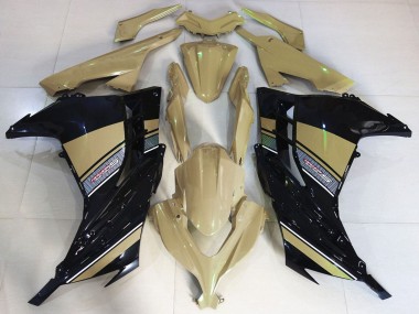 Affordable 2013-2017 Kawasaki Ninja 300 Motorcycle Fairings - Desert Tan Black Australia