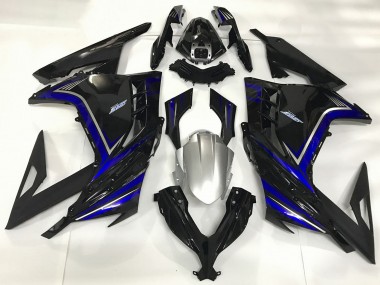 Affordable 2013-2017 Kawasaki Ninja 300 Motorcycle Fairings - Glossy Black Blue Australia