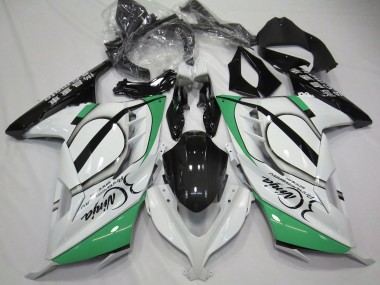 Affordable 2013-2017 Kawasaki Ninja 300 Motorcycle Fairings - Glossy White Green Black Australia