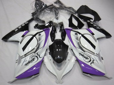 Affordable 2013-2017 Kawasaki Ninja 300 Motorcycle Fairings - Glossy White Purple Black Australia