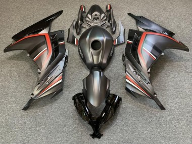 Affordable 2013-2017 Kawasaki Ninja 300 Motorcycle Fairings - Matte Black Red Australia