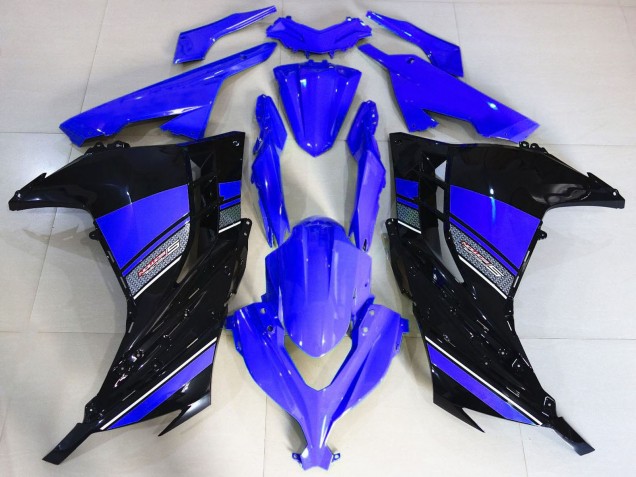 2013-2017 Kawasaki Ninja 300 Motorcycle Fairings - Blue Black Australia