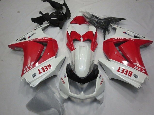 2008-2012 Kawasaki Ninja 250 Motorcycle Fairings - White Red Beet Australia