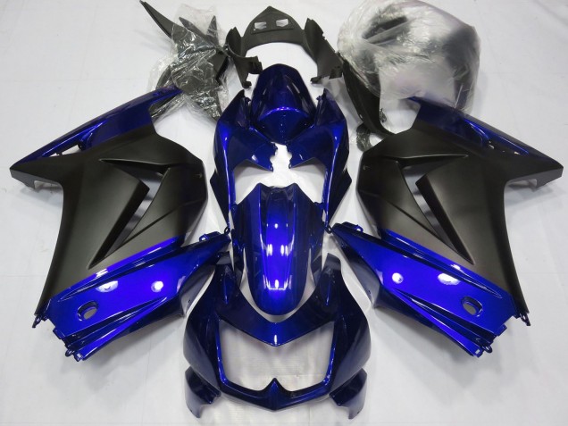 2008-2012 Kawasaki Ninja 250 Motorcycle Fairings - Blue Matte Black Australia